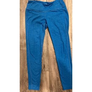 Athleta Blue Heathered Capri Leggings Women's Size S Activewear Workout